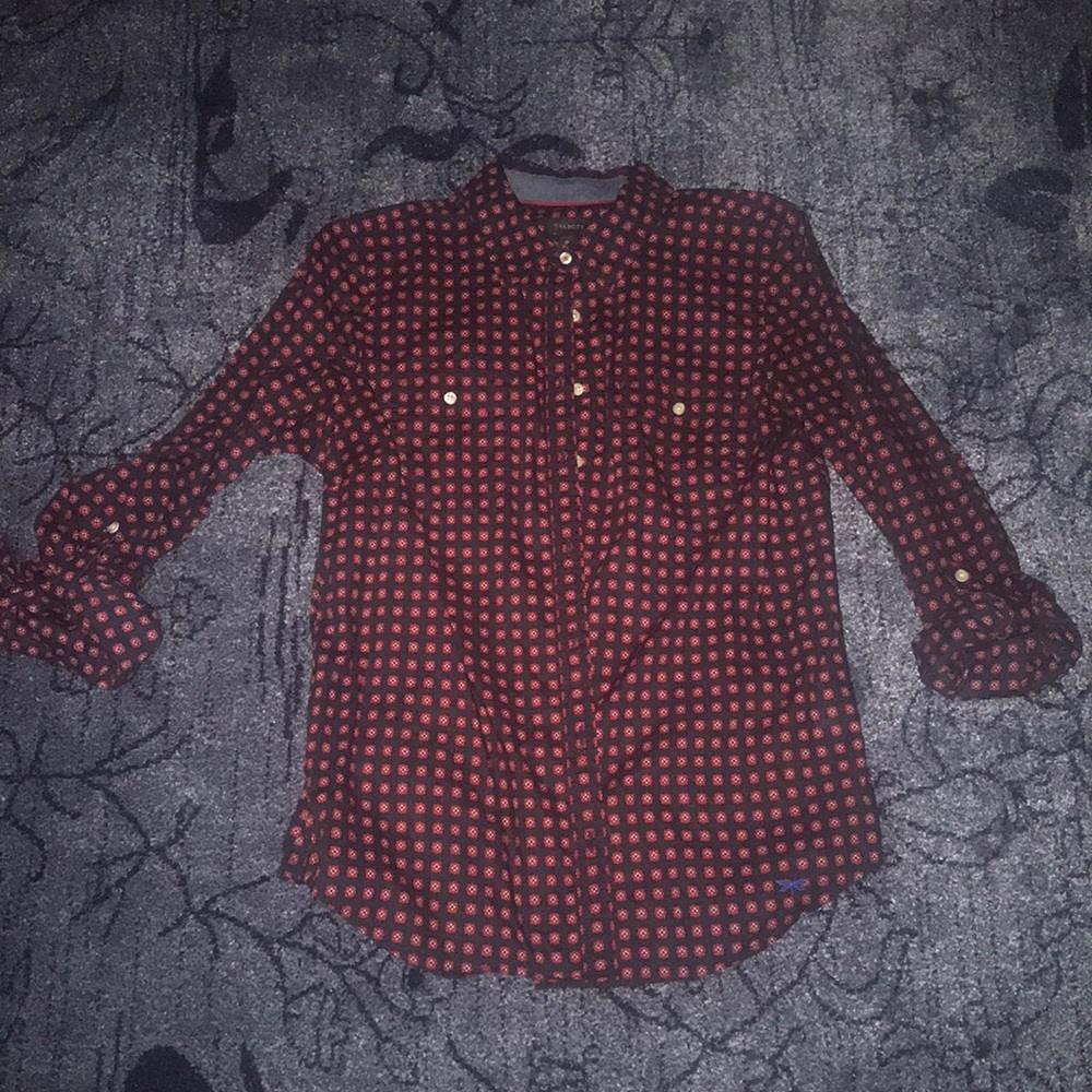 Talbots Women’s Printed Button Up size 12